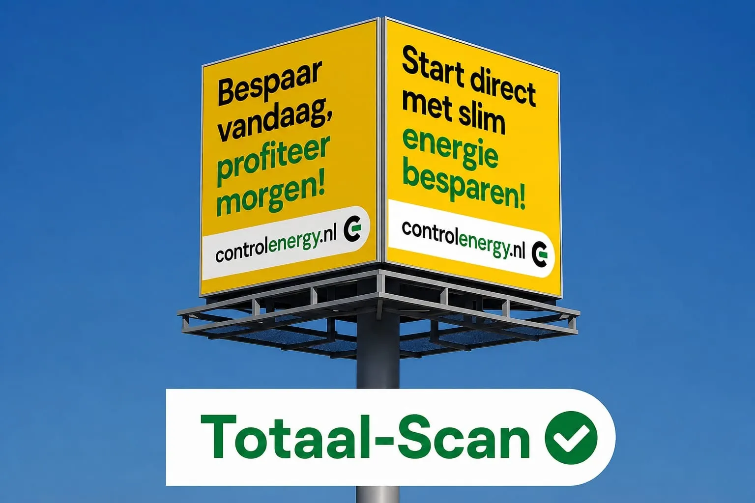 Billboard van Control Energy met de Totaal-Scan